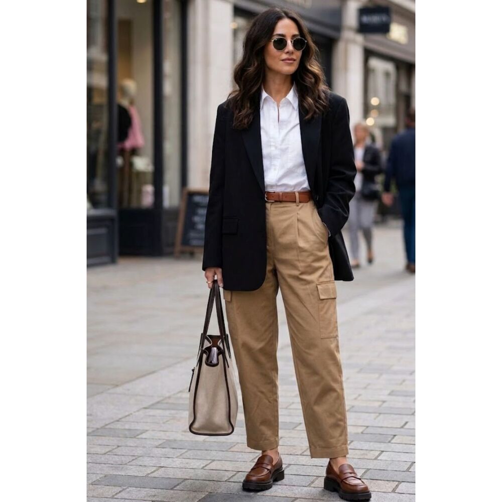 New Old Navy Extra High-Waisted Taylor Cargo Pants Adjustable Women's Size XL